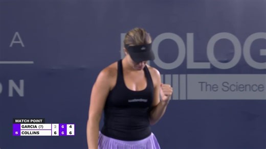 47K views · 1.7K reactions | Collins conquers  Danielle Collins takes out the No.7 seed Garcia in straight-sets at the San Diego Open! | WTA | Facebook