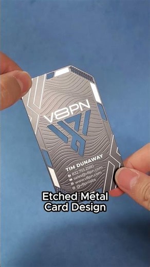 Which Looks Better: Printed or Etched Metal Cards?