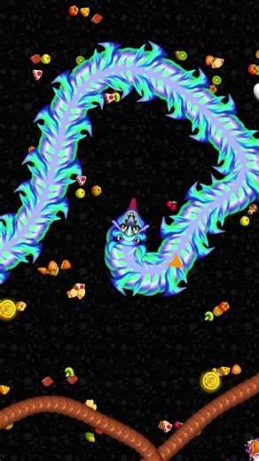 UNSTOPPABLE GIANT WORM 😈 | Worm Zone Insane Gameplay #unstoppable #wormszone #wormfury