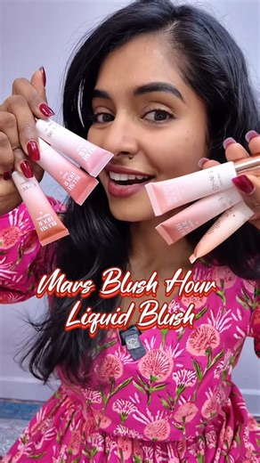 Aswathy Ashok Kumar(Official) on Instagram: "The super pigmented @reachedmars Blush Hour liquid blushes are the best on Indian skin 🤗 Comment DM for link ! #mars #reachedmars #marsblush #blush #liquidblush"