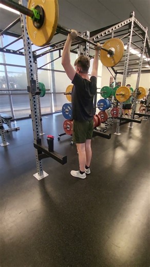 W7D4 OHP AMRAP (13x100) #overheadpress