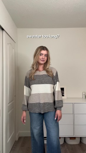 Sweater Too Long? Try This Fashion Hack!