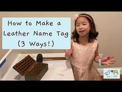 How to Make a Leather Name Tag