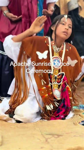 The drum begins… and just like that, Sunrise Dance season is here. 🤍Honoring the beauty, strength, songs, and spirit of our Apache girls as they step into womanhood. Our culture lives, breathes, and rises through them. #arizona #SunriseDance #nativetiktoks #Indigenous #Apache