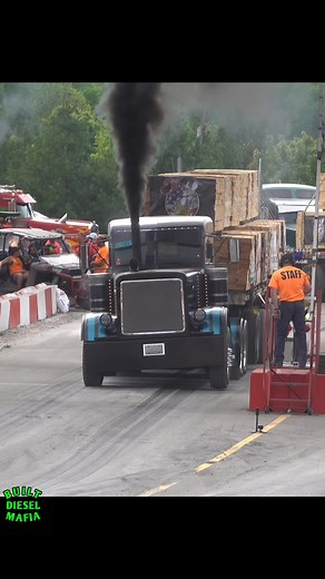 8.7M views · 127K reactions | The definition of torque. Semi sends tire to the moon at #greatlakesbigrigchallenge | BUILT Diesel MAFIA | Facebook
