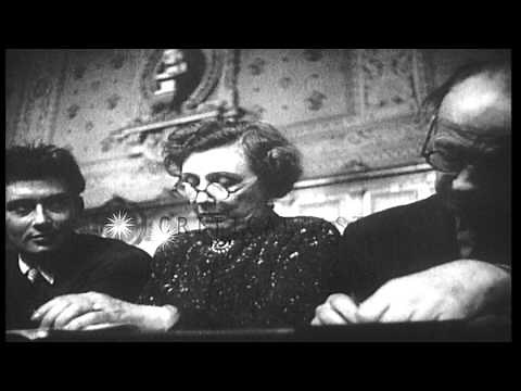 Pierre Laval sentenced to death after found guilty in France. HD Stock Footage