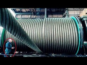 World's Largest Industrial Steel Wire Rope Production || How wire ropes are made?