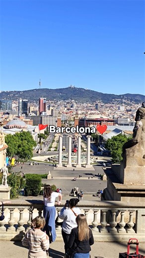 The fantastic views in front of Barcelona's Palau Nacional.❤️ #barcelona_information_site #palaunacional #fantasticview #barcelonatravel | Barcelona info site