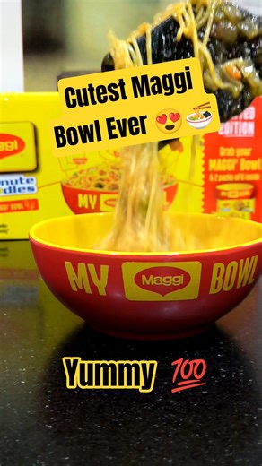 Finally Got the Viral Maggi Bowl 🍜 #maggi #maggilover #shorts