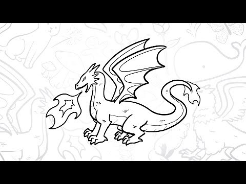 🐉 How to Draw a Simple Fire-Breathing Dragon | Step-by-Step Lesson 🔥