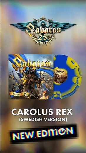 Carolus Rex (Swedish version) vinyl is OUT NOW! Get yours from the official Sabaton store! #shorts