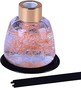 Reed Diffuser Mini Flower Reed Diffuser /120ml / 1 Pack/Fragrance Decor for Cars Cubicles, Small Rooms and Home, Diffuser Oil Sticks Gift Set,Fragrance and Gifts,Great Deals (Ocean Mist & Sea Salt)