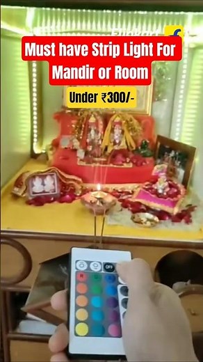 LED Strip Lights for Room or Mandir | I did this to my Mandir | Budget Makeover & Aesthetic Lighting