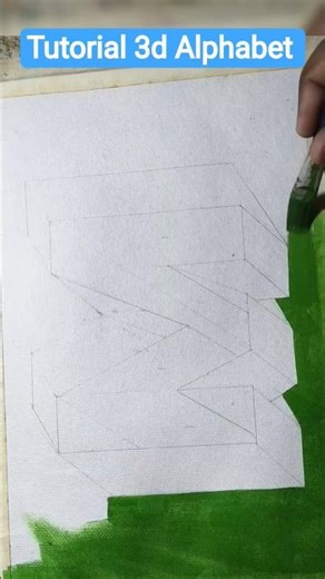 Easy 3d Alphabet Tutorial Drawing/Painting👌❤️#art #drawing #calligraphy #trending #painting #artist