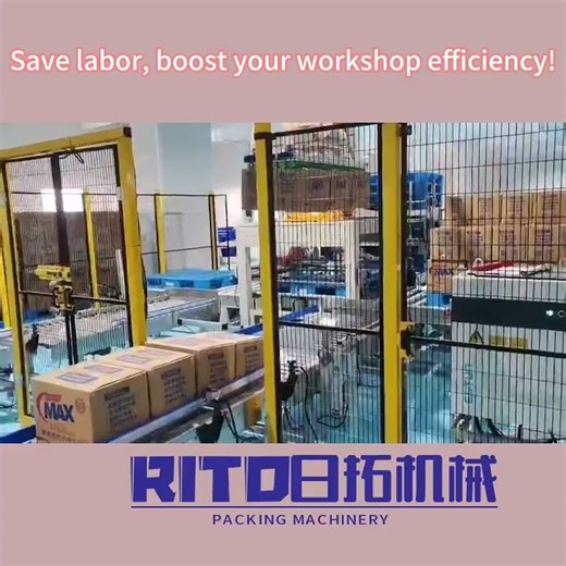 Efficient Automatic Palletizing Machine Demo