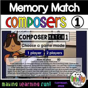 Composer Memory Match 1 (PowerPoint Show)