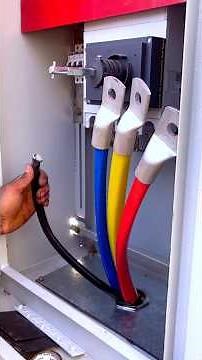 Heavy Cable Connection in Panel | 240mm Cable Full Installation Process 🔧