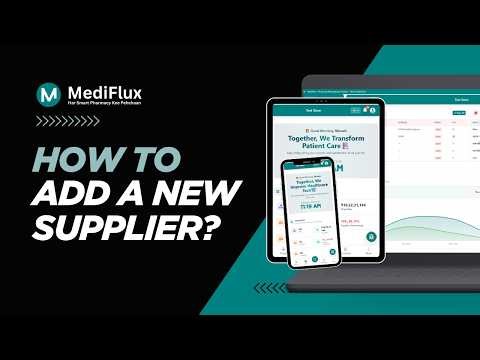 How to Add a Supplier in MediFlux | Pharmacy Software Tutorial