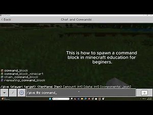 spawning a command block in minecraft for beginers