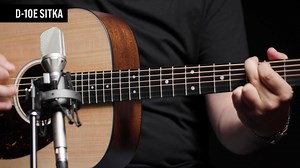8.4K views · 315 reactions | The Martin D-10E Spruce is a great-sounding, road-ready guitar. New to this model are stunning mother-of-pearl pattern fingerboard and rosette inlays with a multi-stripe rosette border. It has an FSC® Certified Richlite® fingerboard and bridge, satin finish body, and a hand-rubbed neck finish. #martinandco #martinguitar #RoadSeries #travelmusic #acoustic | Martin Guitar | Facebook