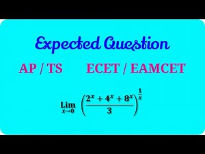 Expected Question in EAMCET or ECET 01 || Limits || Root Maths Academy