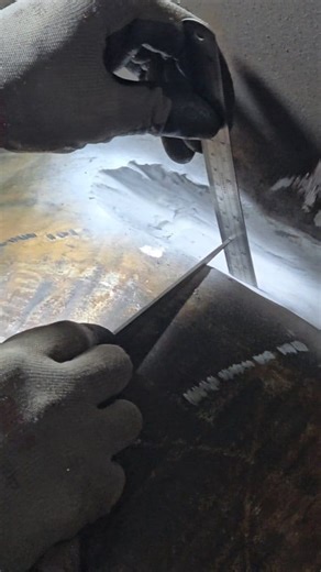 Measuring Gouging Depth #welderslife #inspection #measuring #Depth #reels #welding #fabrication #construction | Welder Slow