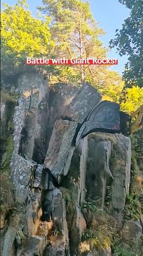 Rockfall Prevention Work to Protect the Road #work #powertools #excavator