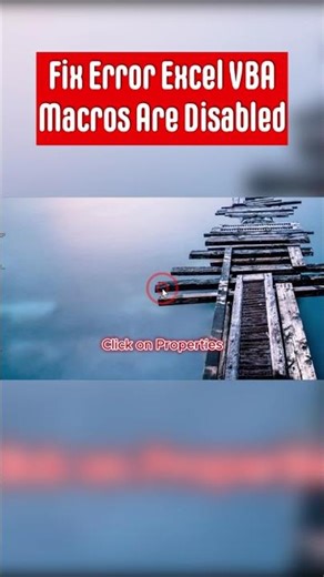 Fix Error Excel VBA | Macros Are Disabled #ExcelVBA #ExcelTips