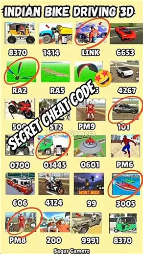 New update Real code 💥 Indian bike driving 3dv🤩 all new cheat code update + plugin cheat code