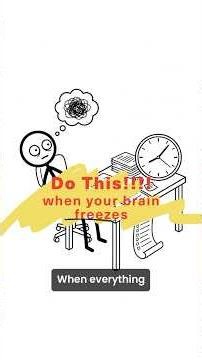 Do This When Your Brain Freezes | Overcome Overwhelm in Seconds