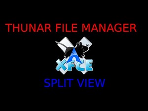 Thunar File Manager: Split View without patches (Arch Linux)