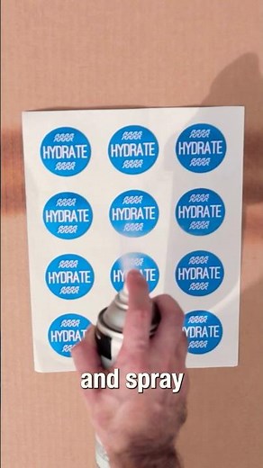 How To Waterproof Labels at Home! (DIY Hack) | OnlineLabels #smallbusiness #labels #stickerprinting