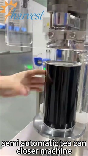 Semi-automatic tea can sealing machine,manual lid can seaming machine#semiautomaticmachine #factory