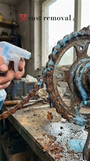 Satisfying Rust Removal – Cycle Chain Restored #rust removal #satisfying #shorts