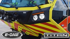 This is the first of two TITAN 6x6 ARFF vehicles for Northrop Grumman to supports its flight operations in Florida. Learn more about the TITAN 6x6 at the 2021 ARFF Working Group Conference or at https://www.e-one.com/product/titan-6x6/! #EONEstrength #TITAN #ARFF #military | E-ONE Fire Trucks (Official Site)