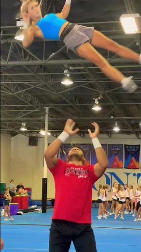Trust fall!! #shorts #cheer #cheerstunts