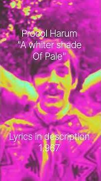 Procol Harum.🎹💖A whiter shade of pale. Música en vinilo NOSTALGIA Lyrics in description 1.967