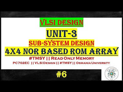 4x4 NOR Based ROM Array || #NORBasedROMArray#4x4ROMArray#Readonlymemory#ROMCircuit #tmsy