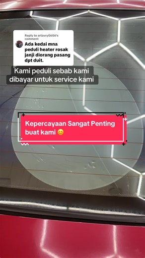 Kepercayaan dalam Service Window Tint