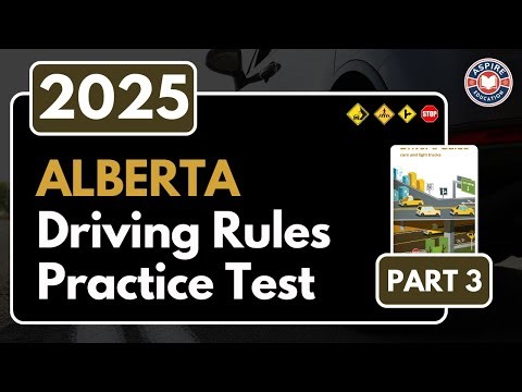 Alberta Class 7 Practice Test | Part 3 | Alberta Driving Rules Practice Test