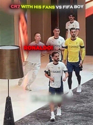 C.Ronaldo With his Fans Vs Fifa Boy
