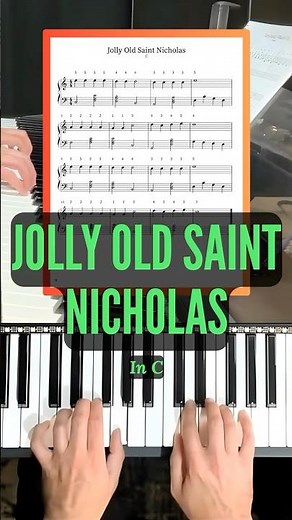Learn "JOLLY OLD SAINT NICHOLAS" in 60 Seconds! 🎹 #Shorts