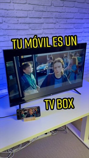 Convierte tu MÓVIL en un TV BOX con ESTO 🔥 #tvbox #androidtv #movil #aprendeentiktok #viral