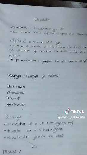 Setswana Revision for Grade 12: Tsa Botshelo Jwa Moswi