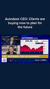 Andrew Anagnost, Autodesk CEO, discusses the company’s most recent quarter and expectations for the rest of the year. cnb.cx/44R0ZKZ | CNBC