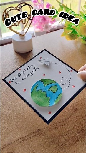 Cute Handmade Card Idea | Easy DIY Greeting Card for Friends & Long Distance