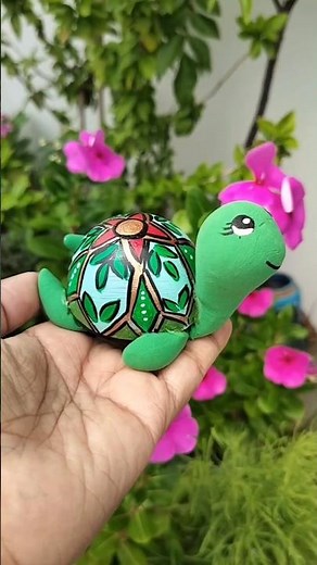 DIY Cute Turtle from waste bulb #diy #gardendecor #turtle