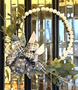Winter Wreath Bow - Etsy