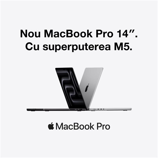 15 reactions |  Noul MacBook Pro M5 – disponibil acum la PRECOMANDĂ!...