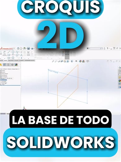 Si tu croquis está mal… Tu modelo también. El 2D es la base de TODO en SolidWorks. Relaciones mal puestas = errores. Cotas mal pensadas = tiempo perdido. Domina el croquis y tu nivel cambia. 🚀 Semana del SolidWorkers 2026 — 2° edición 5 días intensivos. Masterclass gratuita. De 0 a experto. Grupo VIP: https://chat.whatsapp.com/E35WXQvjziSLE4XnP7KfQo #SolidWorks #Ingenieria #CAD #Modelado3D #SolidWorkers
